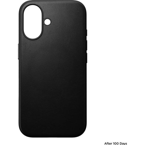 Nomad Back Cover Modern Leather iPhone 16 Schwarz
