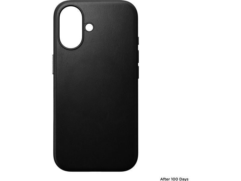 Nomad Back Cover Modern Leather iPhone 16 Schwarz