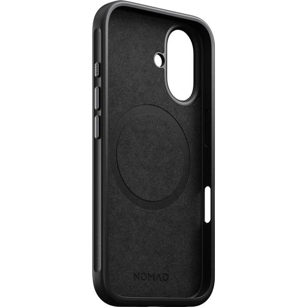 Nomad Back Cover Modern Leather iPhone 16 Schwarz