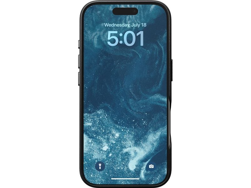 Nomad Back Cover Traditional Leather iPhone 16 Pro Schwarz