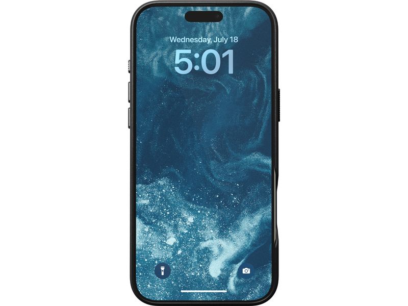 Nomad Back Cover Traditional Leather iPhone 16 Pro Max Schwarz