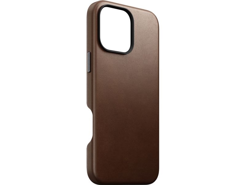 Nomad Back Cover Traditional Leather iPhone 16 Pro Max Rostbraun