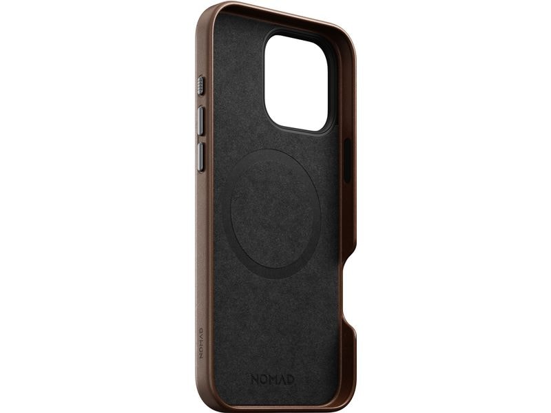 Nomad Back Cover Traditional Leather iPhone 16 Pro Max Rostbraun