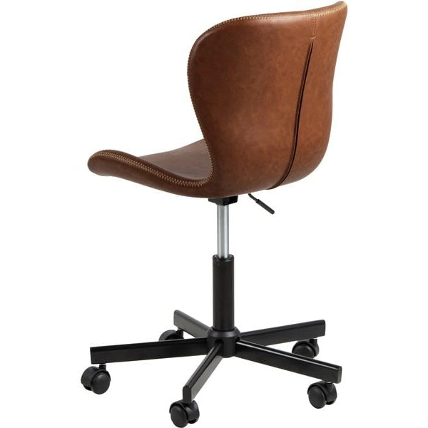 AC Design Bürostuhl Batilda, mit Polsterrücken, Cognac