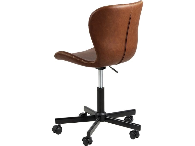 AC Design Bürostuhl Batilda, mit Polsterrücken, Cognac