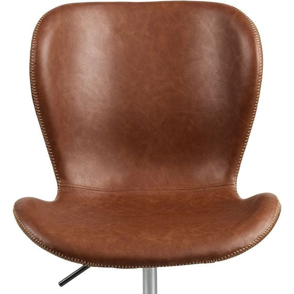 AC Design Bürostuhl Batilda, mit Polsterrücken, Cognac