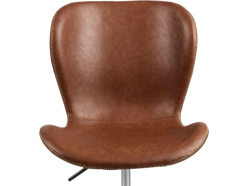 AC Design Bürostuhl Batilda, mit Polsterrücken, Cognac