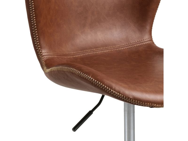 AC Design Bürostuhl Batilda, mit Polsterrücken, Cognac