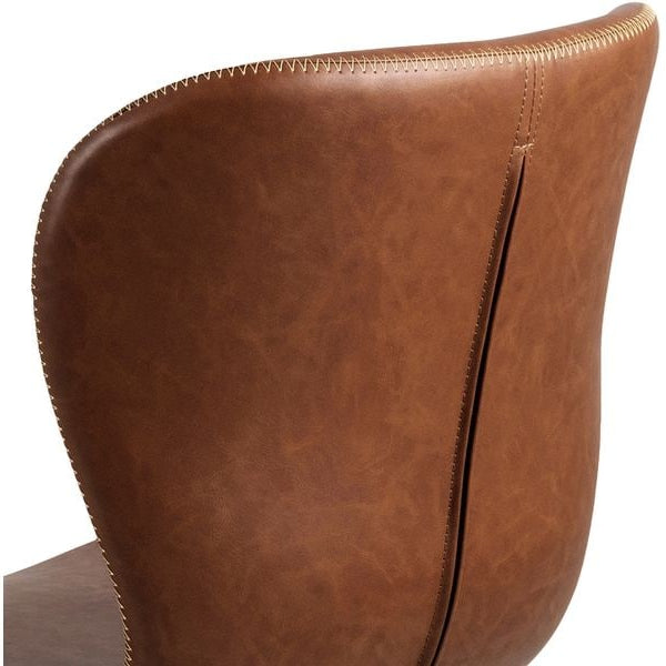 AC Design Bürostuhl Batilda, mit Polsterrücken, Cognac