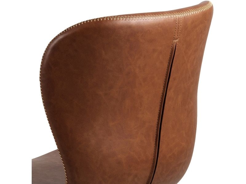 AC Design Bürostuhl Batilda, mit Polsterrücken, Cognac