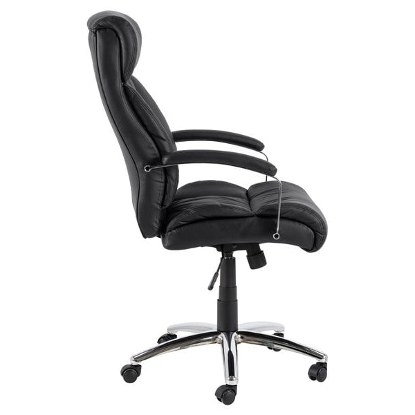 AC Design Bürostuhl Benson, mit Polsterrücken und Armlehnen, Schwarz