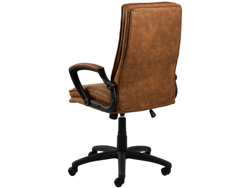 AC Design Bürostuhl Brad, mit Armlehnen und Bremsrollen, Camel