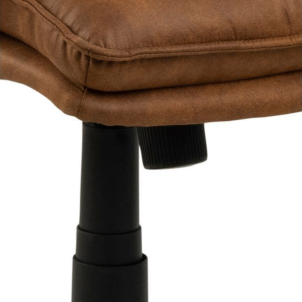 AC Design Bürostuhl Brad, mit Armlehnen und Bremsrollen, Camel