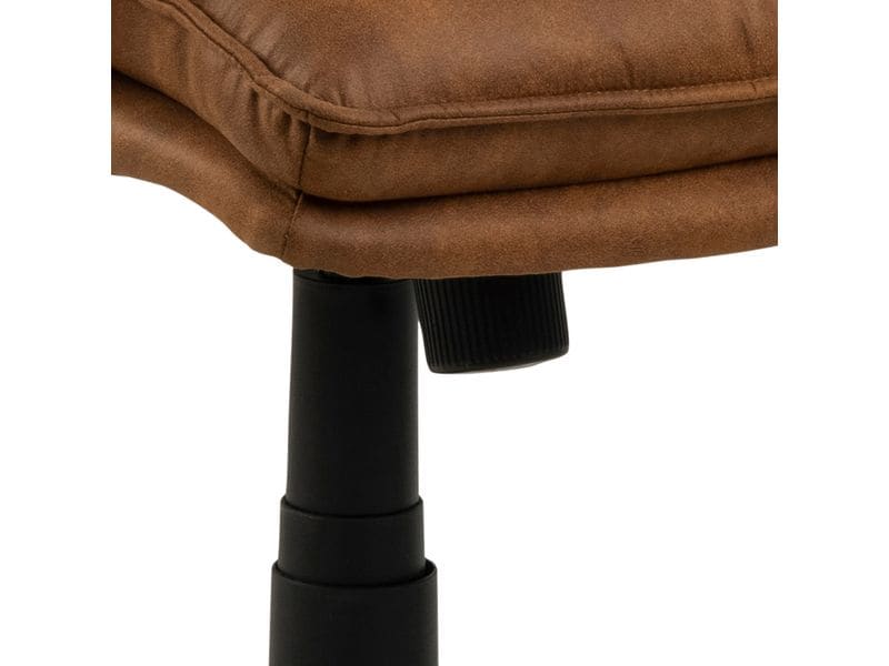 AC Design Bürostuhl Brad, mit Armlehnen und Bremsrollen, Camel