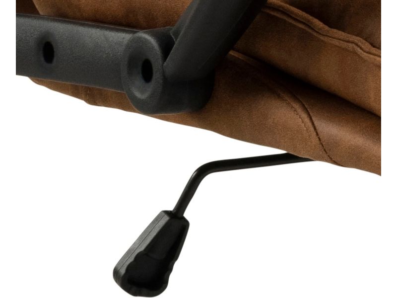 AC Design Bürostuhl Brad, mit Armlehnen und Bremsrollen, Camel