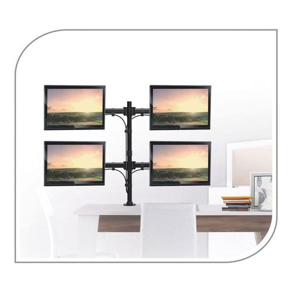 PureMounts Tischhalterung PM-OFFICE-04 bis 8 kg – Schwarz