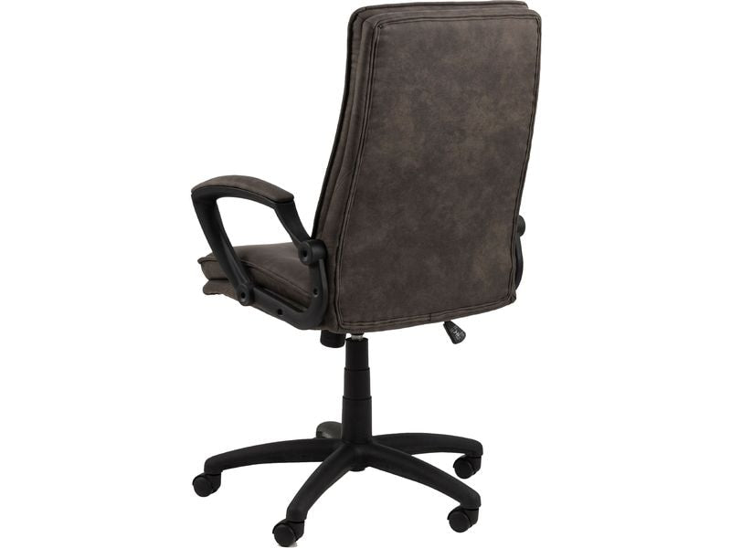 AC Design Bürostuhl Brad, mit Armlehnen und Bremsrollen, Anthrazit