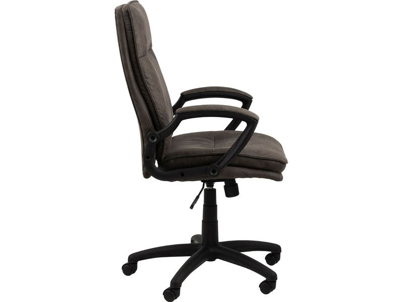 AC Design Bürostuhl Brad, mit Armlehnen und Bremsrollen, Anthrazit