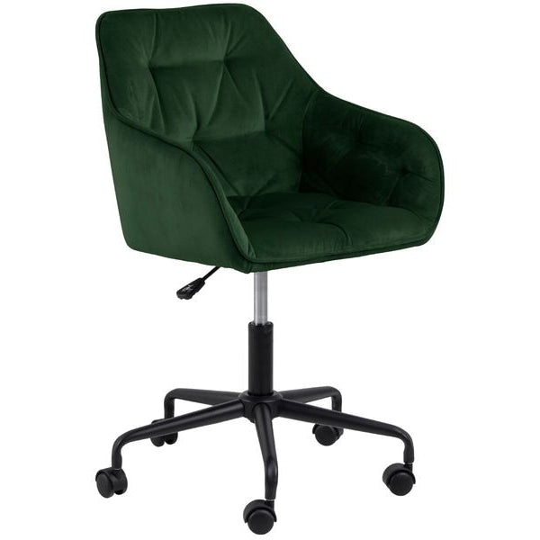 AC Design Bürostuhl Brooke, mit Bremsrollen, Waldgrün