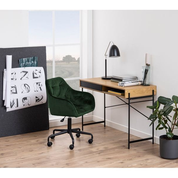 AC Design Bürostuhl Brooke, mit Bremsrollen, Waldgrün