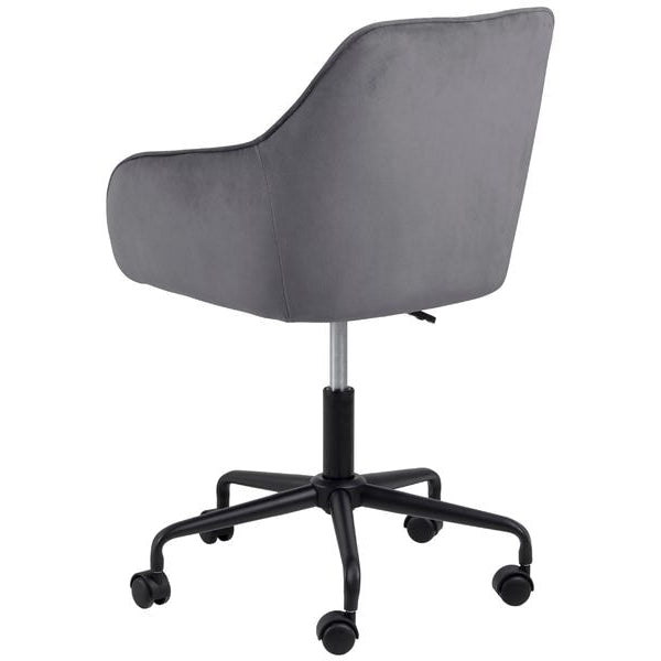 AC Design Bürostuhl Brooke, mit Bremsrollen, Dunkelgrau