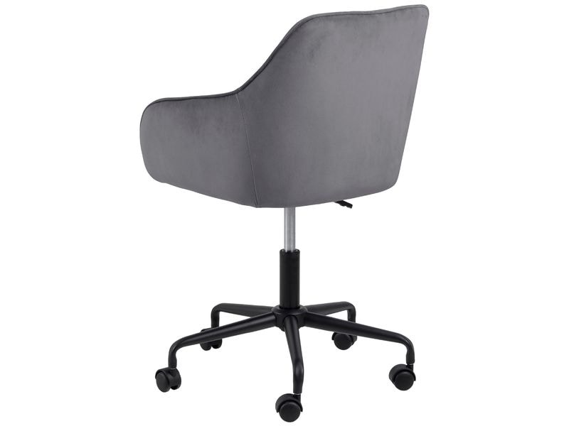 AC Design Bürostuhl Brooke, mit Bremsrollen, Dunkelgrau