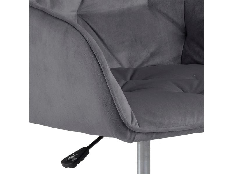 AC Design Bürostuhl Brooke, mit Bremsrollen, Dunkelgrau