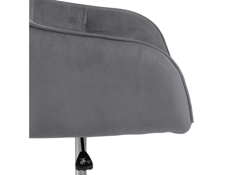 AC Design Bürostuhl Brooke, mit Bremsrollen, Dunkelgrau