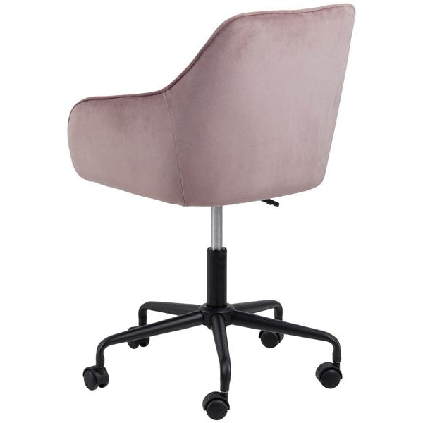 AC Design Bürostuhl Brooke, mit Bremsrollen, Dusty Rose