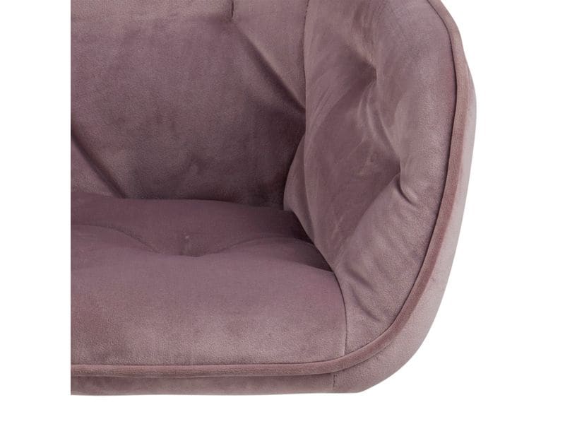 AC Design Bürostuhl Brooke, mit Bremsrollen, Dusty Rose