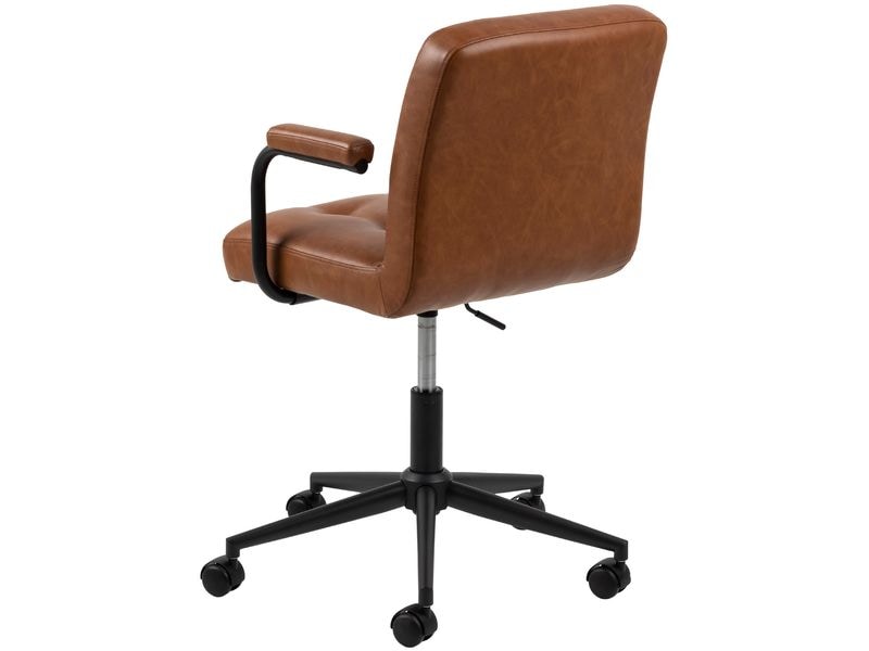 AC Design Bürostuhl Cosmo, mit Polsterrücken und Armlehnen, Cognac