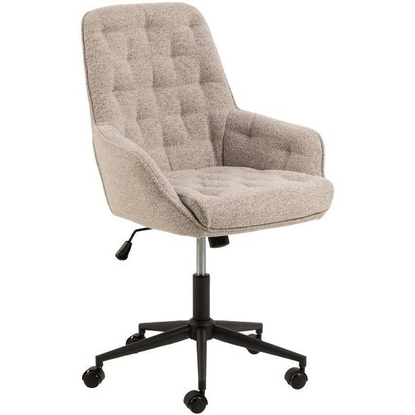 AC Design Bürostuhl Erik, mit Polsterrücken und Armlehnen, Beige