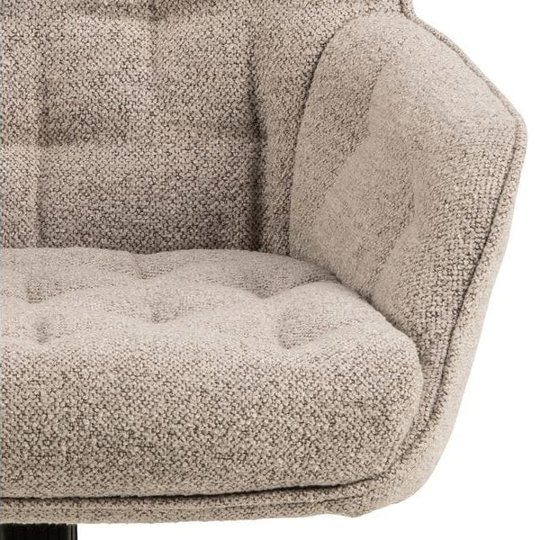 AC Design Bürostuhl Erik, mit Polsterrücken und Armlehnen, Beige