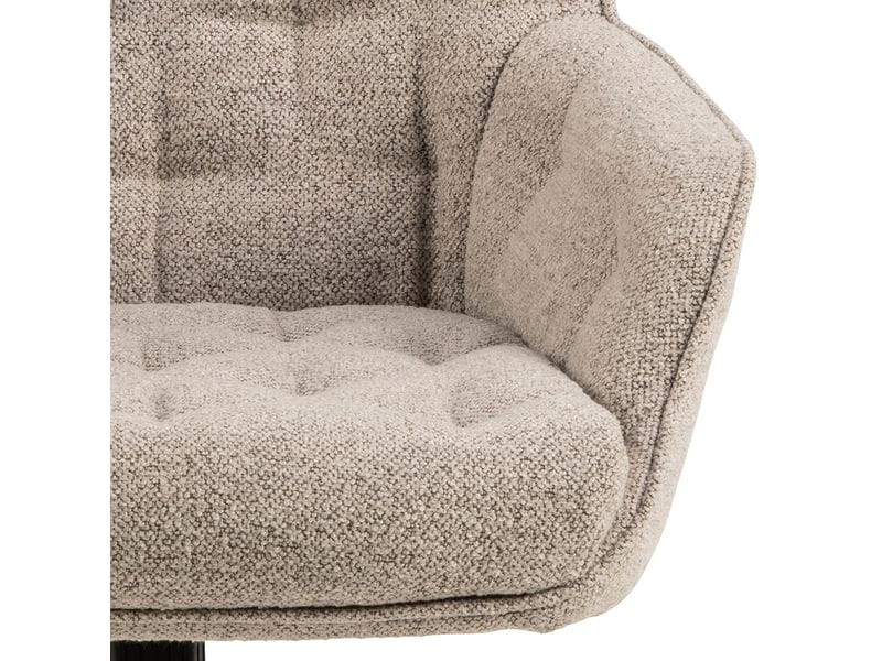 AC Design Bürostuhl Erik, mit Polsterrücken und Armlehnen, Beige