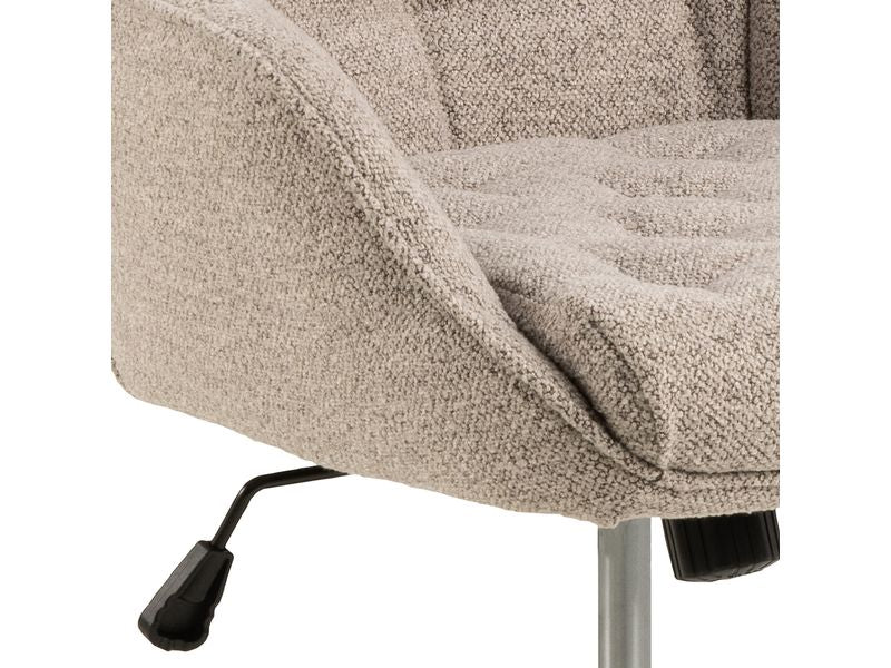 AC Design Bürostuhl Erik, mit Polsterrücken und Armlehnen, Beige