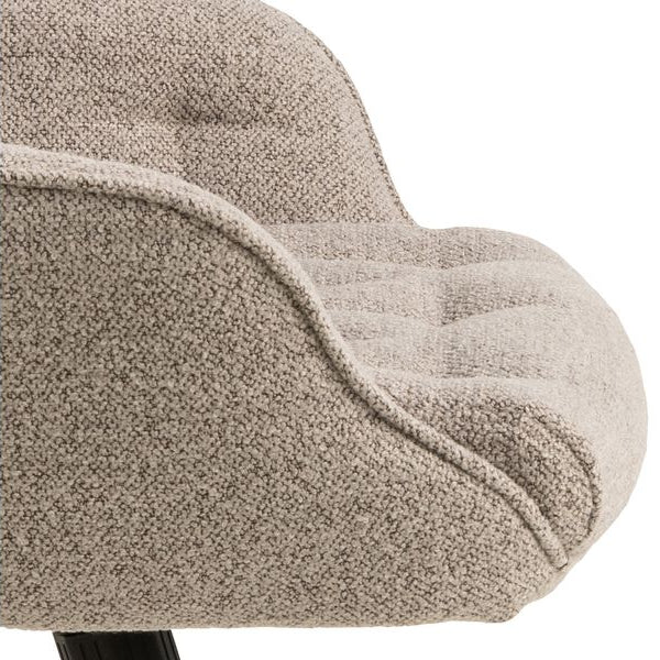 AC Design Bürostuhl Erik, mit Polsterrücken und Armlehnen, Beige