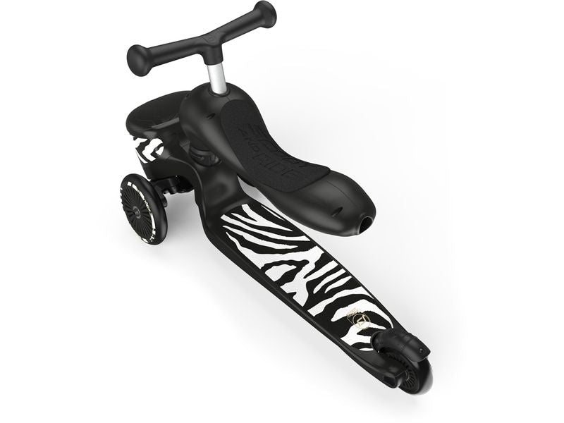 Scoot and Ride Scooter Zebra Schwarz