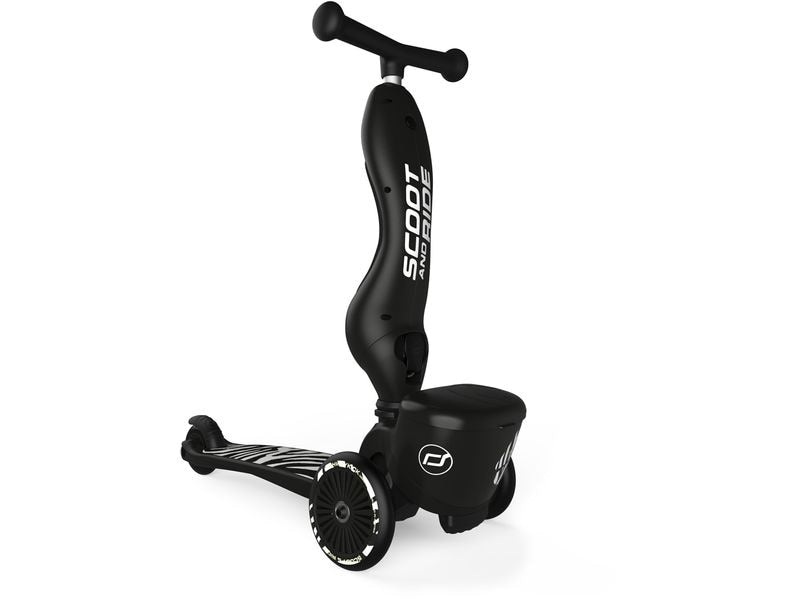 Scoot and Ride Scooter Zebra Schwarz
