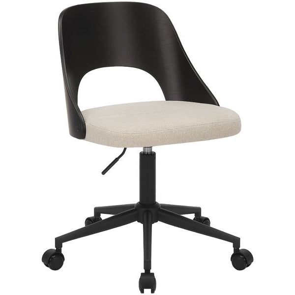 AC Design Bürostuhl Lucy, Schwarz / Weiss