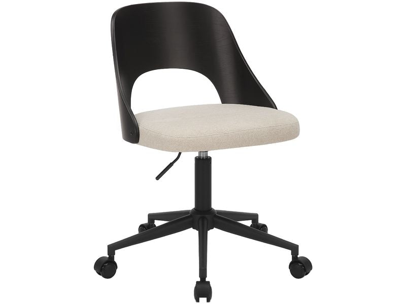 AC Design Bürostuhl Lucy, Schwarz / Weiss