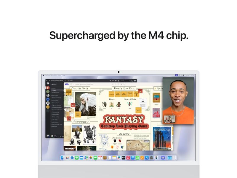 Apple iMac 24" M4 10C GPU / 256 GB / 16 GB Silber