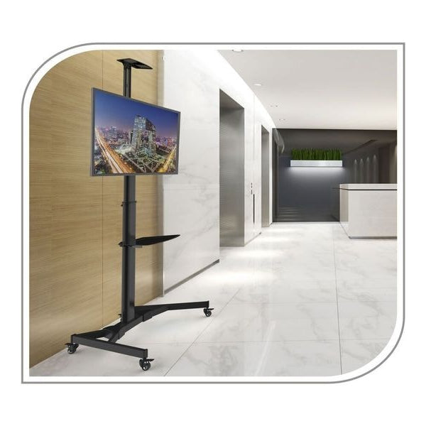 PureMounts TV-Trolley PM-CART-70B Schwarz