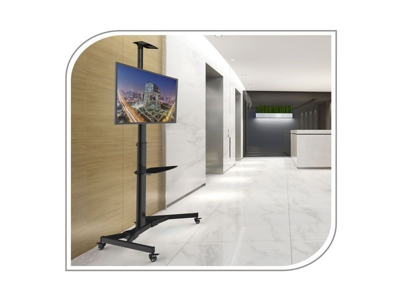 PureMounts TV-Trolley PM-CART-70B Schwarz