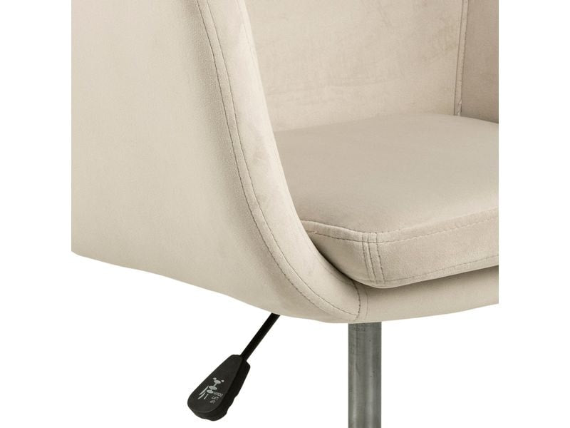 AC Design Bürostuhl Nora, mit Polsterrücken und Armlehnen, Sand