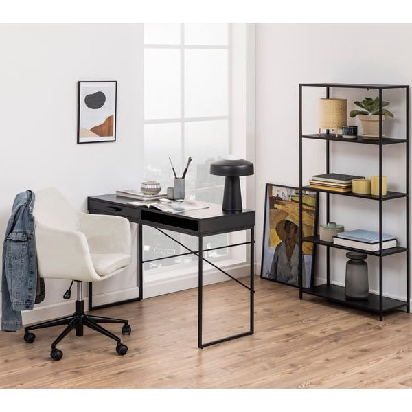 AC Design Bürostuhl Nora, mit Polsterrücken und Armlehnen, Sand