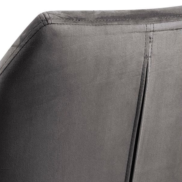 AC Design Bürostuhl Nora, mit Polsterrücken und Armlehnen, Dunkelgrau