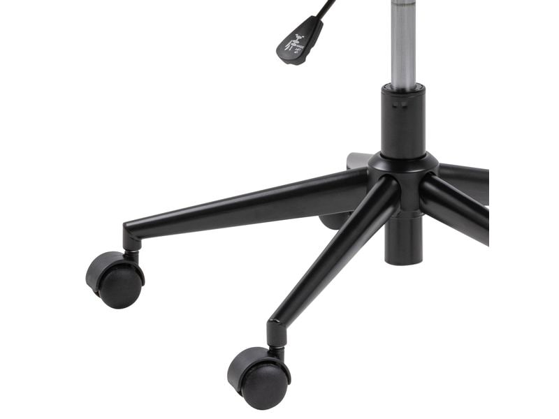 AC Design Bürostuhl Nora, mit Polsterrücken und Armlehnen, Dunkelgrau