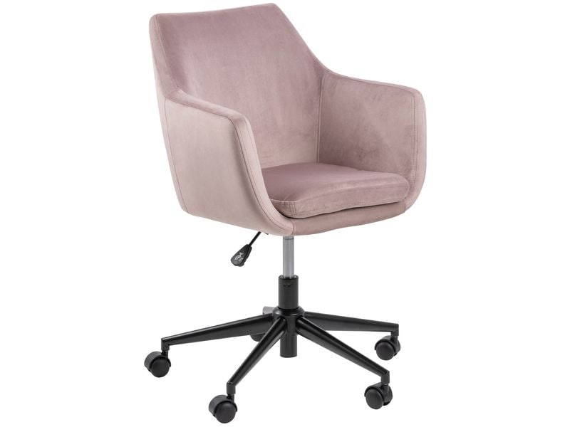 AC Design Bürostuhl Nora, mit Polsterrücken und Armlehnen, Dusty Rose