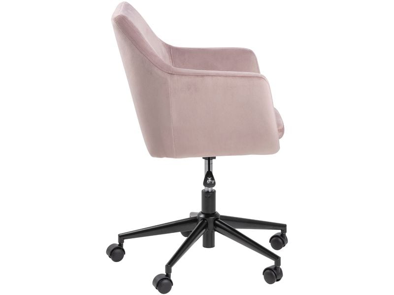 AC Design Bürostuhl Nora, mit Polsterrücken und Armlehnen, Dusty Rose