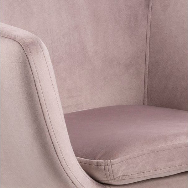 AC Design Bürostuhl Nora, mit Polsterrücken und Armlehnen, Dusty Rose